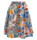 Floral pattern Summer Flared Skirt
