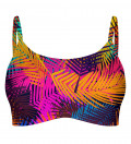 Colorful Palm Crop Bikinitop