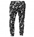 Spodnie męskie ze wzorem Black and white Walt Dealer