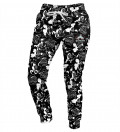 Black and white Walt Dealer womens sweatpants