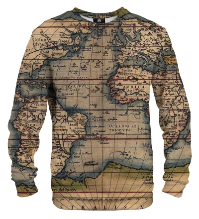 Bluza z mapą świata
