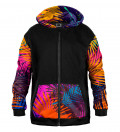Colorful Palm Cotton Zip Up Hoodie