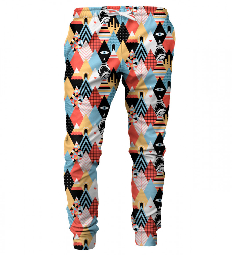 Triangle pattern mens sweatpants - Mr 