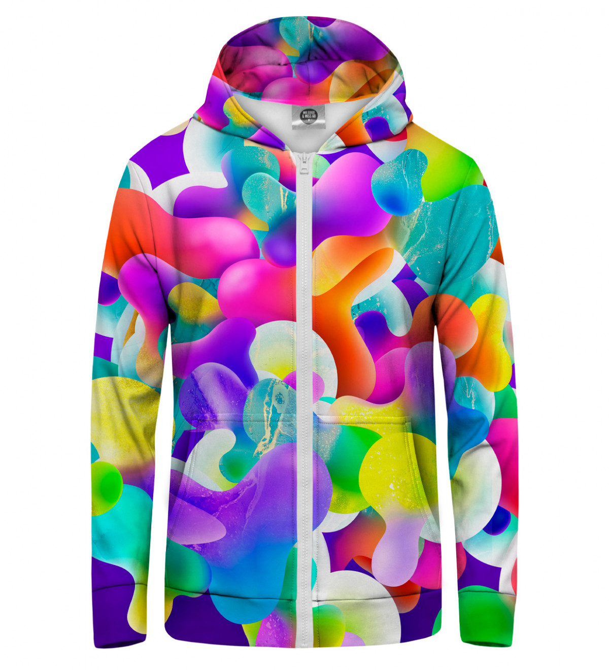 Jelly Rainbow Zip Up Hoodie - Mr. Gugu 