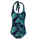 Tropical Explosion Open Back Swimsuit