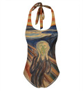 The Scream Open Back Swimsuit