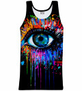 Black Fullprint tank-top