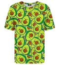 T-shirt ze wzorem Kawaii Avocado