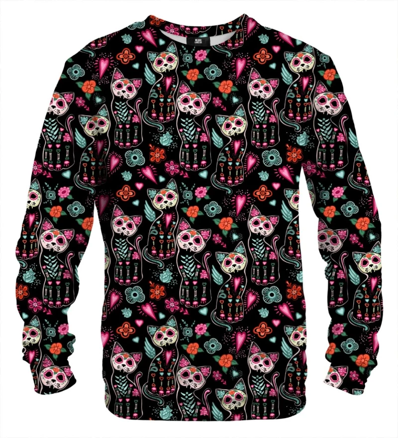 Cat skeleton sweater