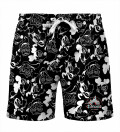 Black and white Walt Dealer Shorts