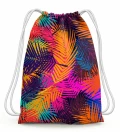 Colorful Palm Drawstring Bag