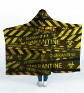 Black Quarantine Hooded Blanket