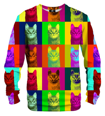 Bluza ze wzorem Warhol Cat