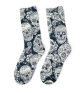Skull flower Midi Socks