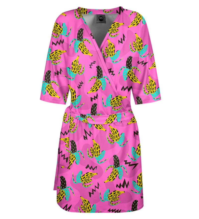 Tropical Flamingos Wrap Dress
