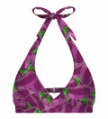 Eggplant Halter Neck Bikini Top