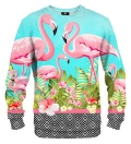 Bluza ze wzorem Pink flamingos