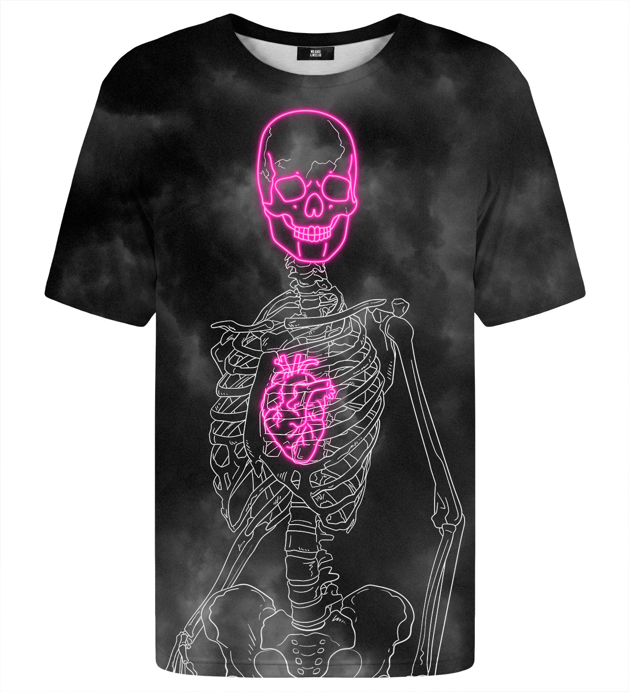 Neon skeleton pink t-shirt - Mr. Gugu 