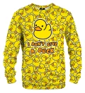 Bluza ze wzorem I don't give a duck