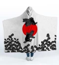 Japanese goldfish Hooded Blanket