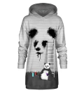 Panda graffitti Hoodie Oversize Dress