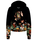Bouquet face Cropped Hoodie