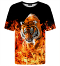 Tiger in flames t-shirt