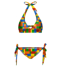 Blocks Halterneck Bikini Set