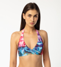 Street neon Halter Neck Bikini Top