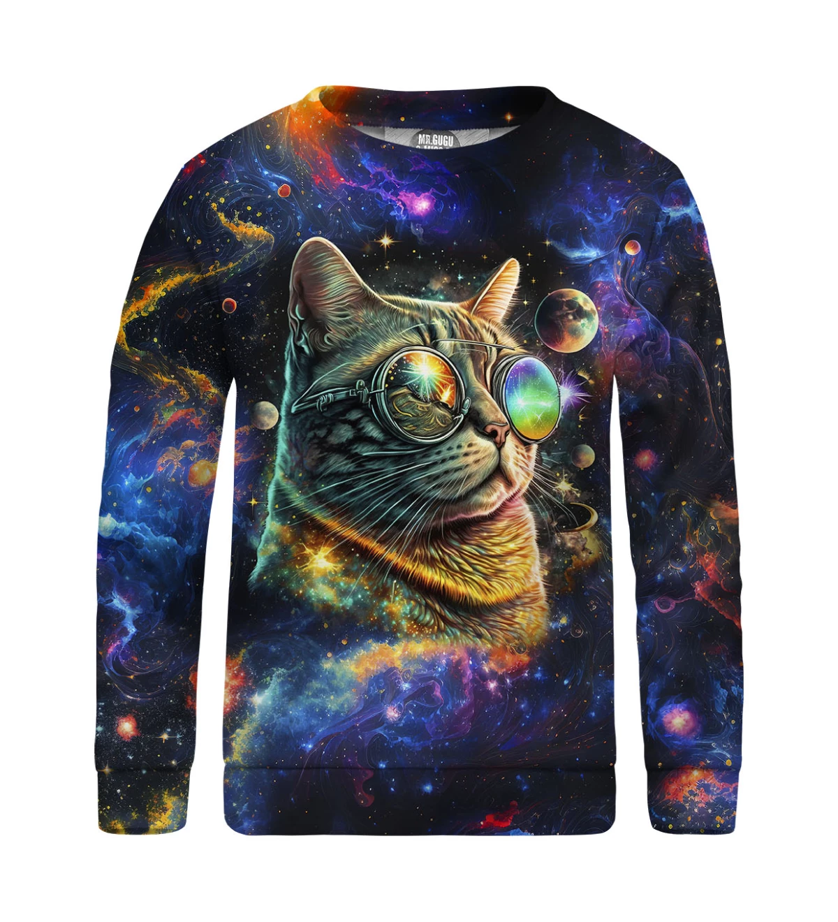 Trippy cat sweater for kids