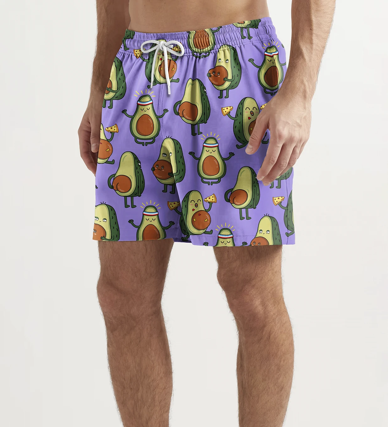 Avocado purple swim shorts Go Miss & Mr. - Gugu