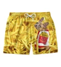 Frenchie fries swim shorts