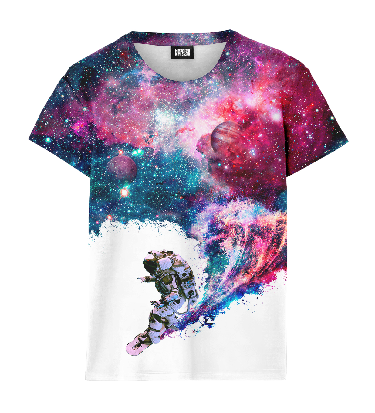 Red Blue Nebula Zip Up Hoodie