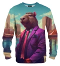 Bluza ze wzorem Business capybara