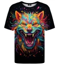 T-shirt ze wzorem Vibrant Wolf
