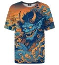 T-shirt ze wzorem Blue Demon
