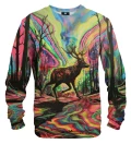 Bluza ze wzorem Psychedelic Deer