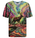 T-shirt ze wzorem Psychedelic Deer
