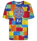 T-shirt ze wzorem Electric City