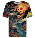 T-shirt ze wzorem Japanese heron