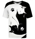 T-shirt ze wzorem Yin Yang Cats
