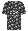T-shirt ze wzorem Dok&Martin black