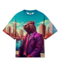 Business capybara Mens Oversize T-shirt