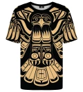 T-shirt ze wzorem Gold Totem