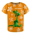 T-shirt dziecięcy Diplodok Flower