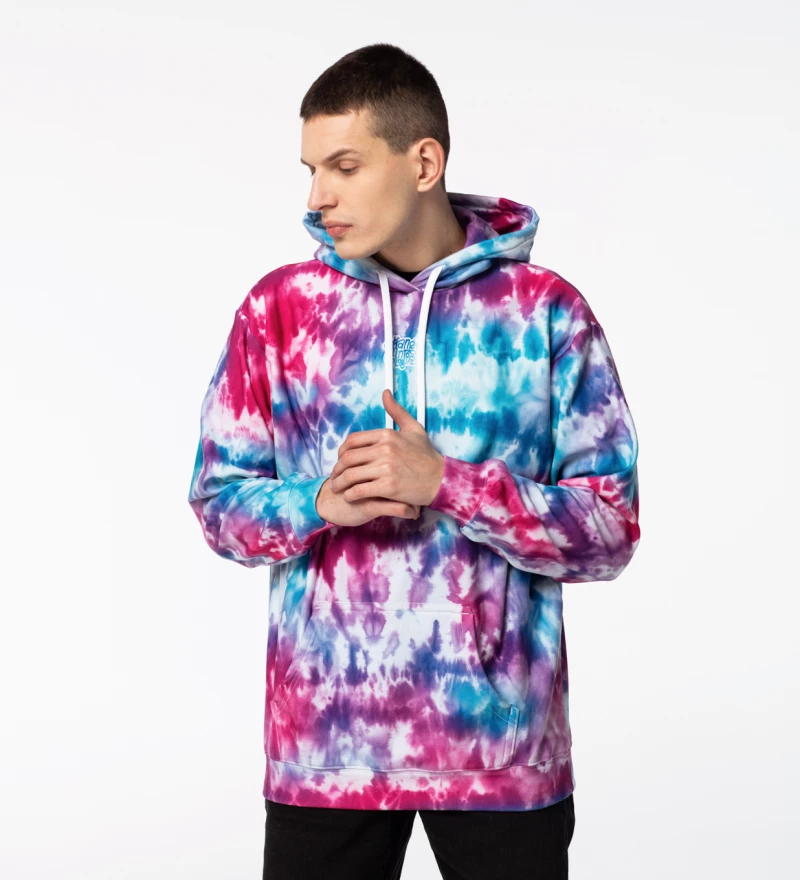 Blue and shop pink hoodie mens