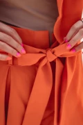 LIAM ORANGE, High-waisted orange shorts