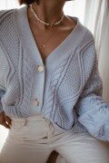 SOFFIA BLUE, Niebieski sweter