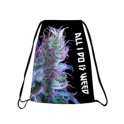 ALL I DO IS WEED Drawstring bag