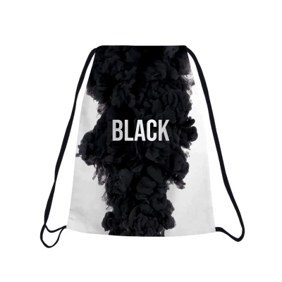 BLACK SMOKE Drawstring bag